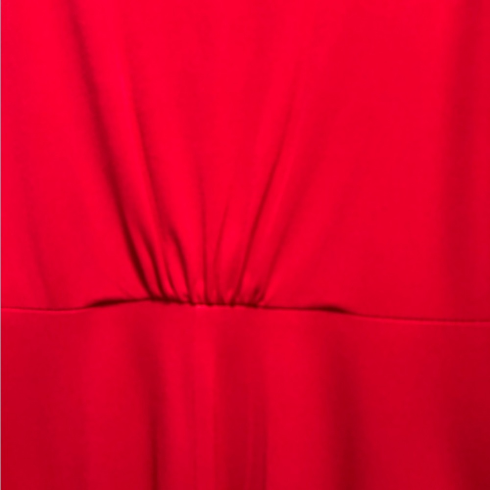Donna Ricco Red Ruffle Midi Dress - Picture 4 of 7